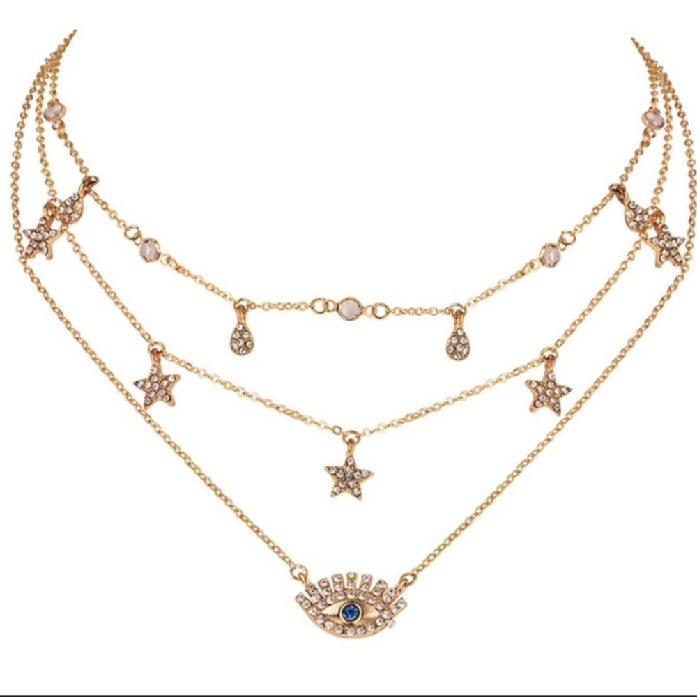 💎NWT Evil eye choker necklace